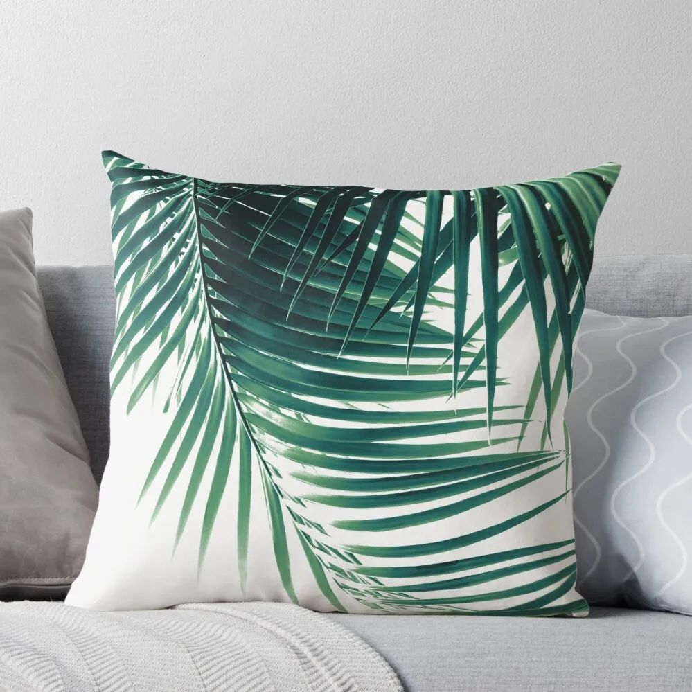 

Palm Leaves Green Vibes #4 #tropical #decor #art Throw Pillow Anime Cushion Cover For Sofa