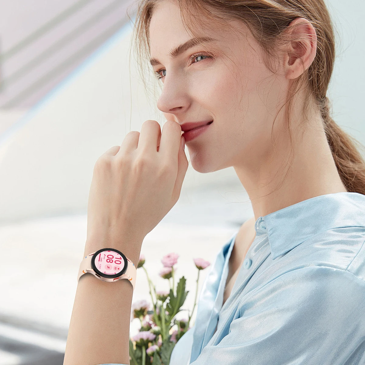 Silicone No-Gap Bracelet Watch Strap - 20mm Band