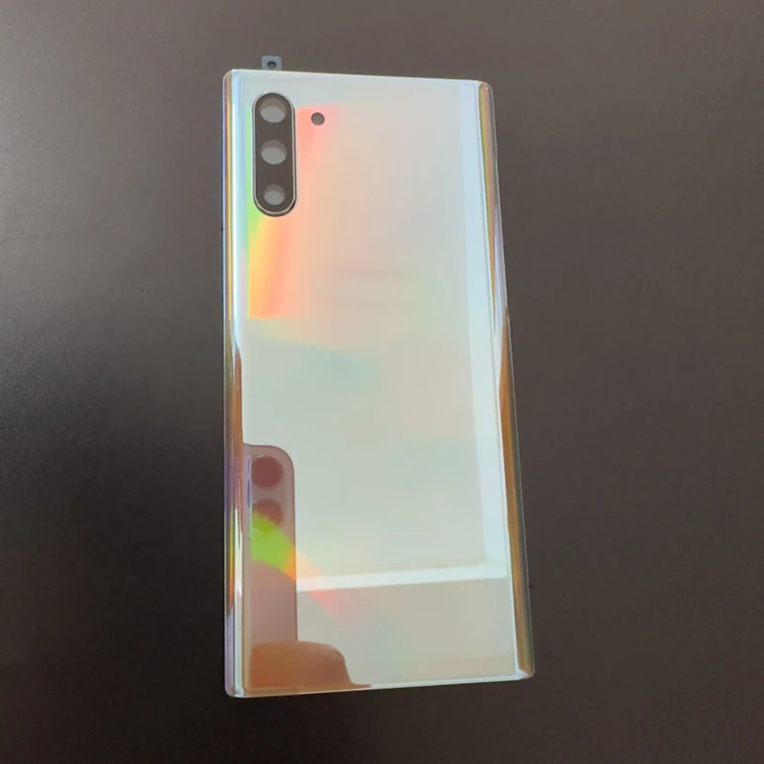 Фото Высококачественное заднее стекло для Samsung Galaxy Note 10 N970F / Note 10 Plus N975F, крышка аккумулятора, задняя крышка корпуса, запасная часть с логотипом №4