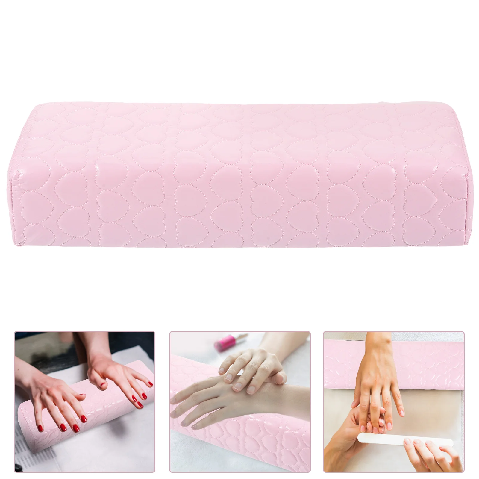

Hand Cushion Manicure Implement Nail Design Holder Pillows Bracers Desk Stripe Arm Rest