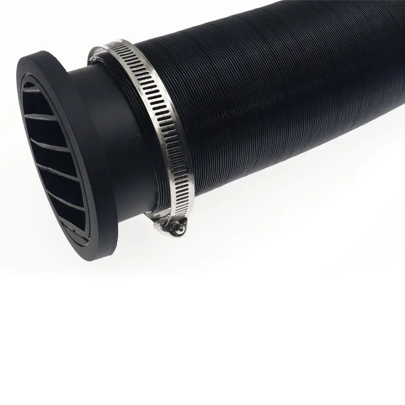75mm Heater Pipe Duct + Round Flat Warm Air Outlet + Y Piece Vent Hose Clips Set For Webasto Eberspacher Propex Diesel Heater