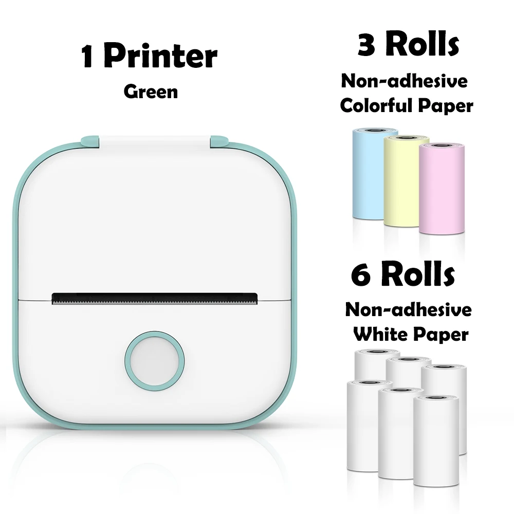 mini bluetooth printer Phomemo Mini Printer Sticker Maker Portable Pocket Thermal Instant Photo Printer Wireless Receipt Label Maker Printer for Sticky best mini photo printer for iphone Printers