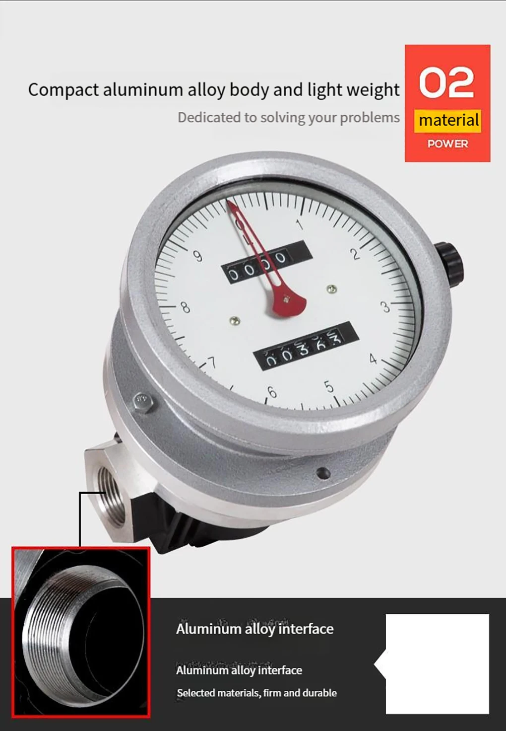 1inch/1.5inch/2inch LC Mechanical Oval Gear Flow Meter OGM High Precision Flowme