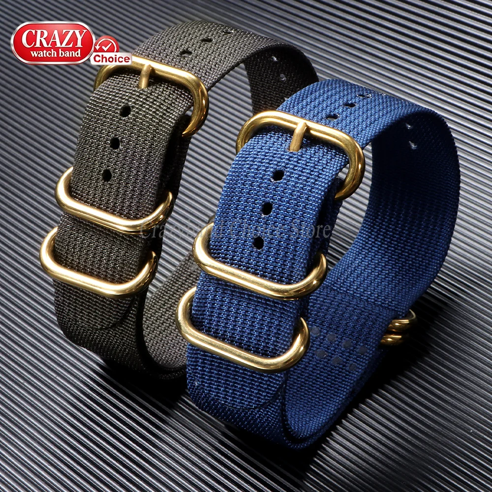 High Density Nylon Woven Canvas Sport Wristband - Durable & Resistant Watch Strap