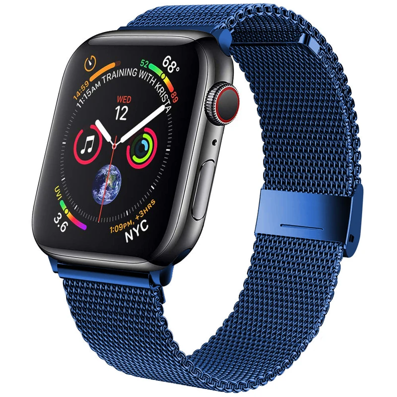 Elegant Stainless Steel Milanese Mesh Watch Band Bracelet
