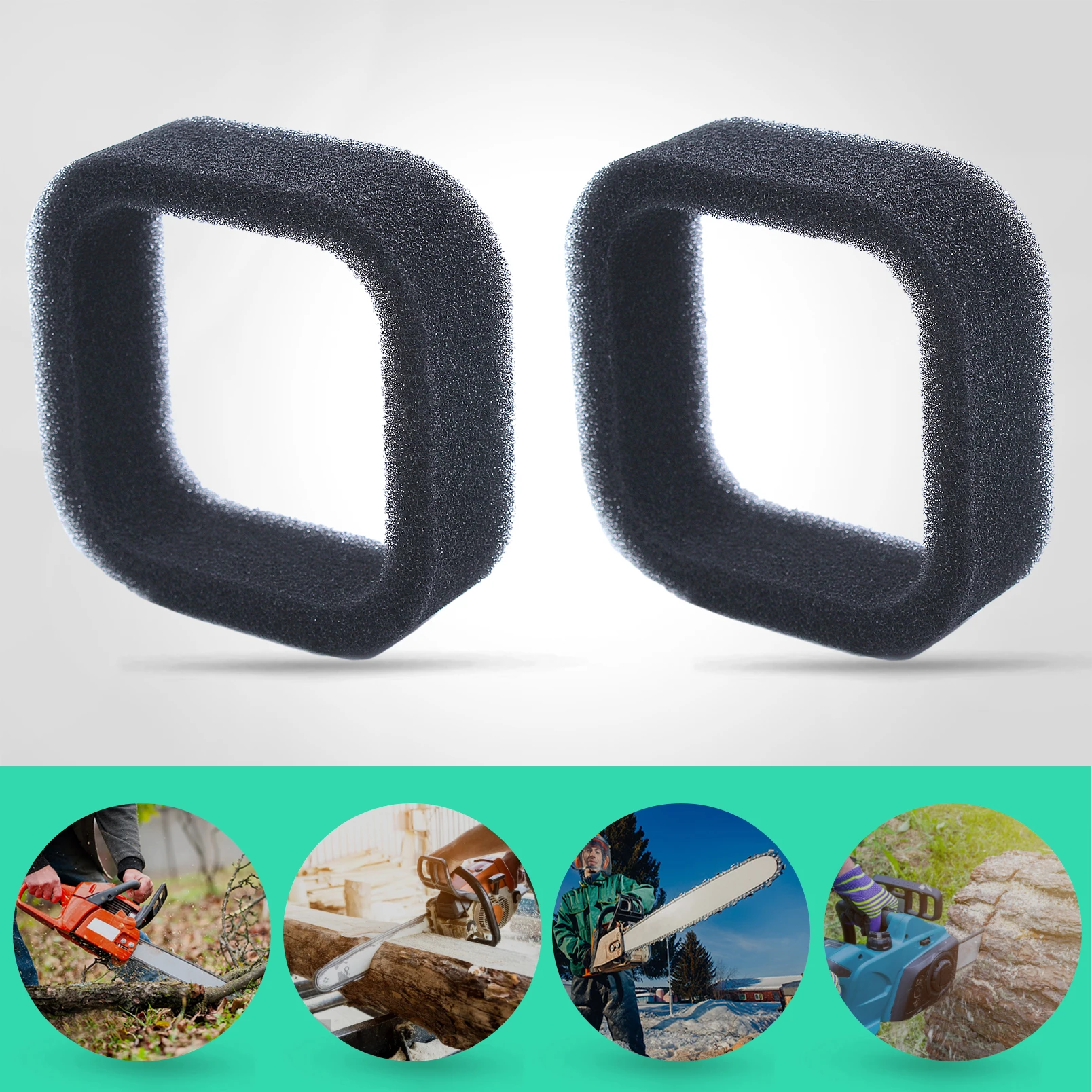 Air Filter Foam For Kawasaki TH23 TH26 2-Stroke Brush Cutter Engine Motor Spare Tool Part Trimmer Accessories 2pcs/Lot brush cutter accessories,brush cutter engine