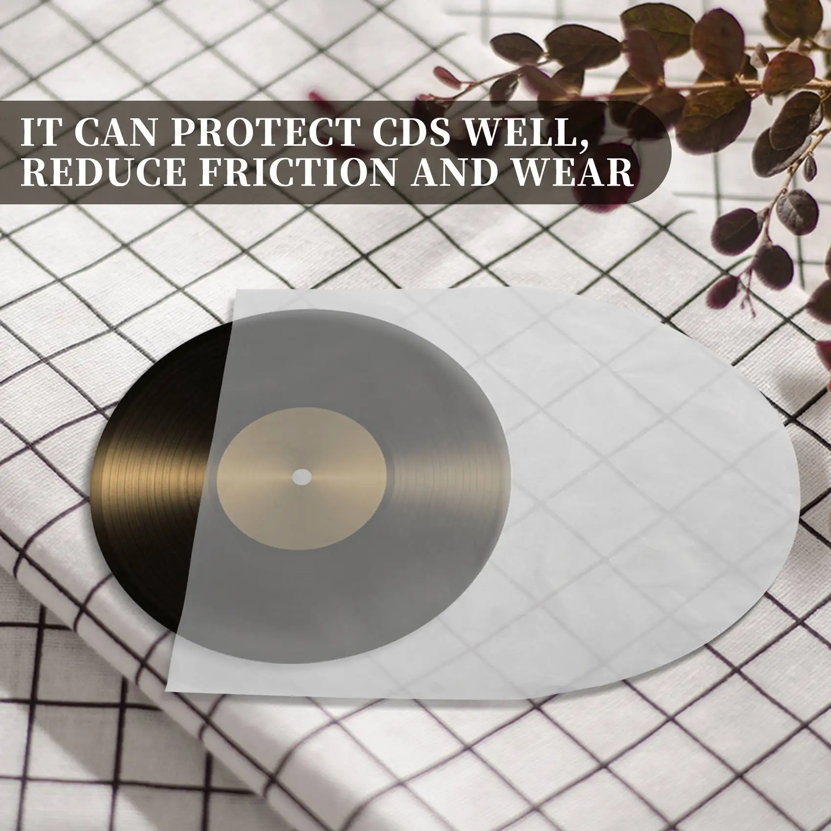 12 inch Vinyl Record Protecter LP Record Plastic Bags Clear 100Pcs_OFSS