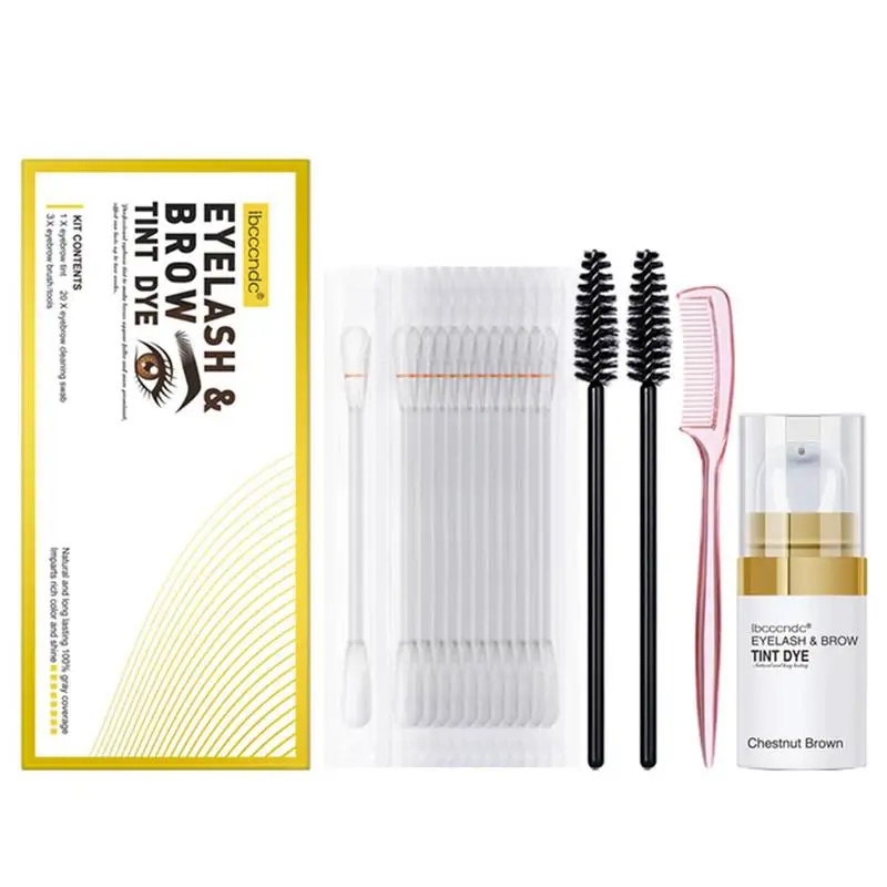 Eyelashes Eyebrow Eyelash Dye Paste Tint Kit Professional Semi