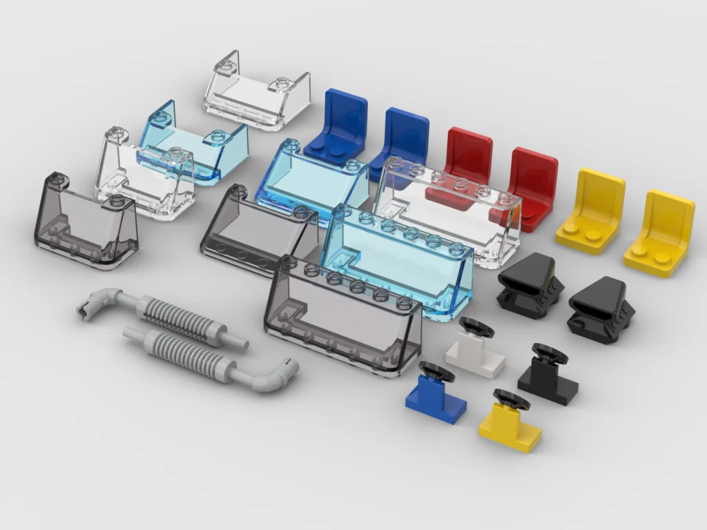 Set 26 Pezzi Ricambio Ruote Tecniche - Pneumatici E Assi Compatibili Con Mattoncini Technic, Plastica ABS, Regalo Per MOC