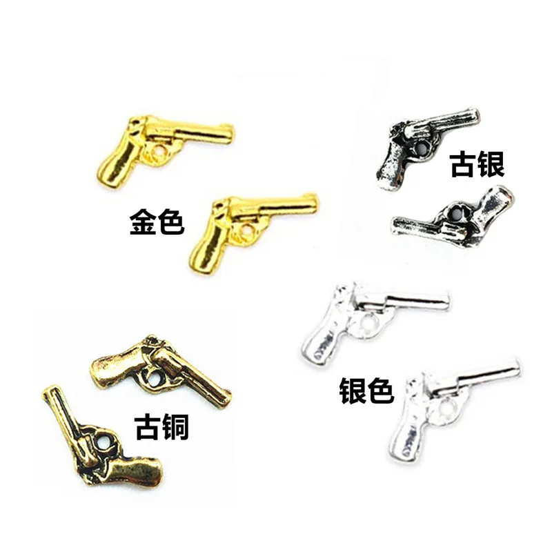 Gun Charms Rhinestones, Guns Nails Decorating