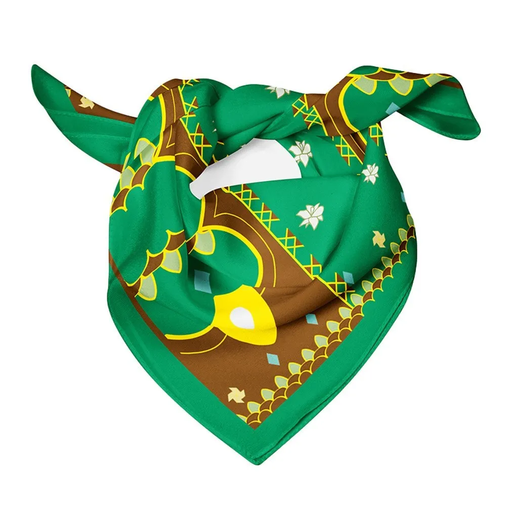 Feather scarf Scarf accessories Knitting scarf Impact cosplay scarf Baal Kazuha Ayato Zhongli Yoimiya Yae Miko Venti Tartaglia Hutao square silk mask costume props
