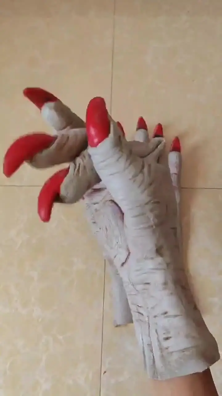 Healeved Scary Gloves Halloween Cosplay Long Claw