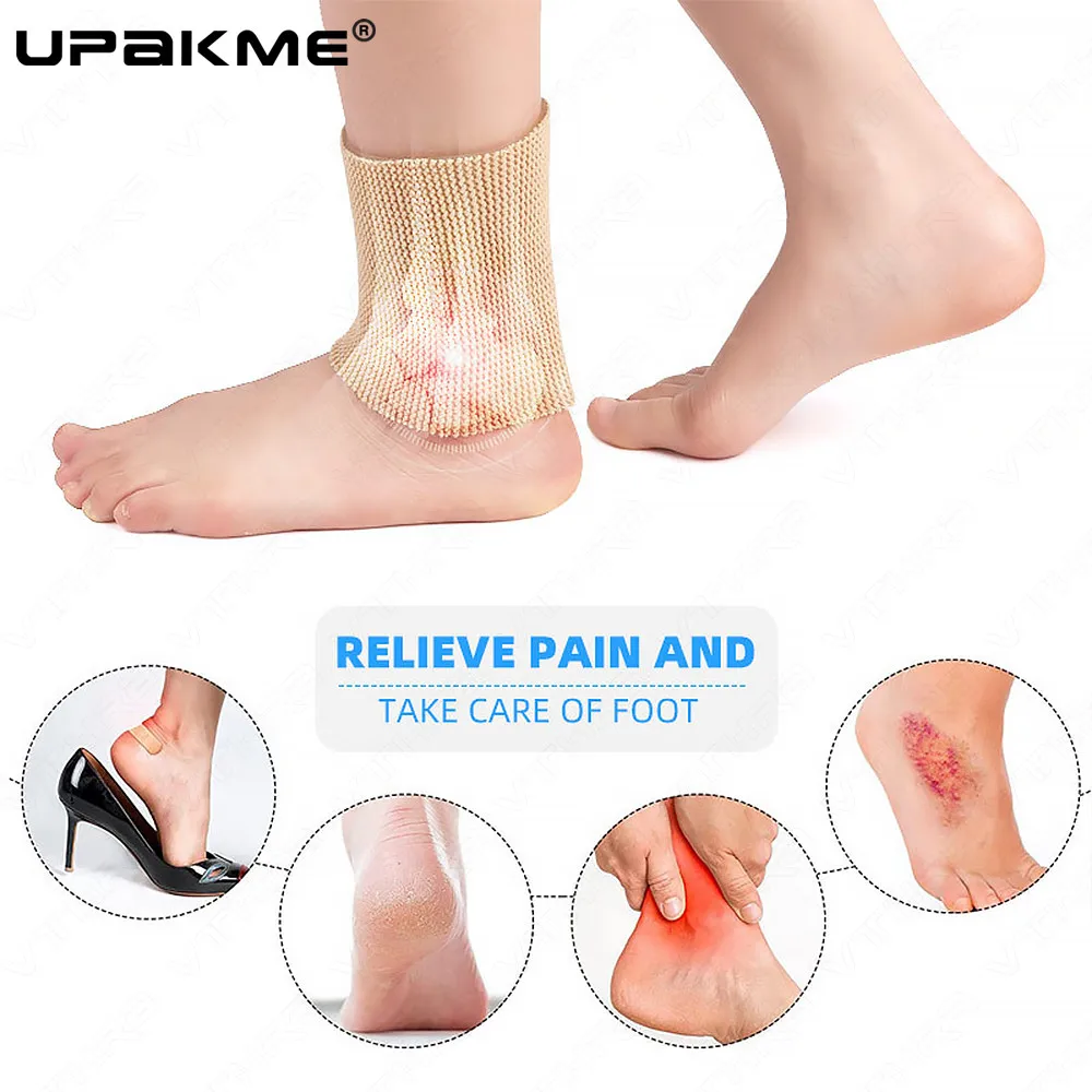 Ankle Bones Protection Socks Malleolar Sleeves with Gel Pads for Boots Skates Splints Braces Ice Skating ankle brace 1PC