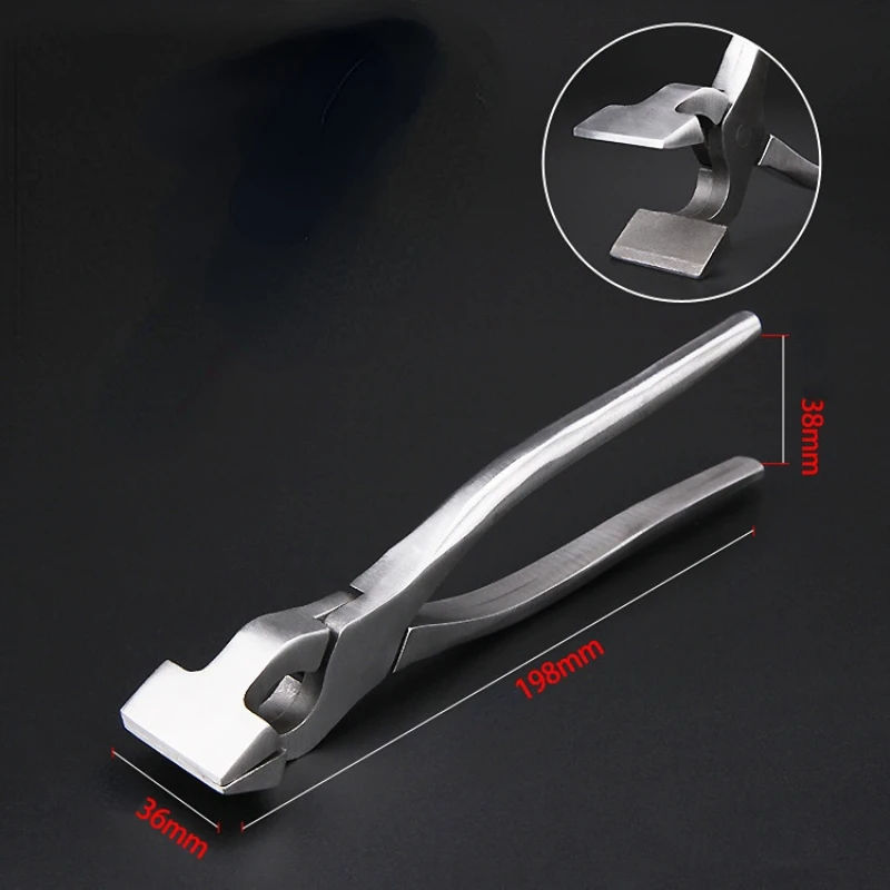 Pince à aplatir pour maroquinerie, pince à pince en cuir, pince à aplatir pour presse de réglage du cuir, pince plate en cuir, pince à aplatir pour outils de sac à dos