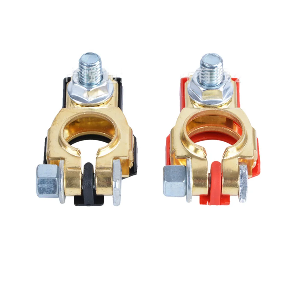 Evrensel 2 adet 24V 12V hızlı bırakma akü kutup başları kelepçeleri araba üst sonrası karavan tekne motosiklet araba araba aksesuarları