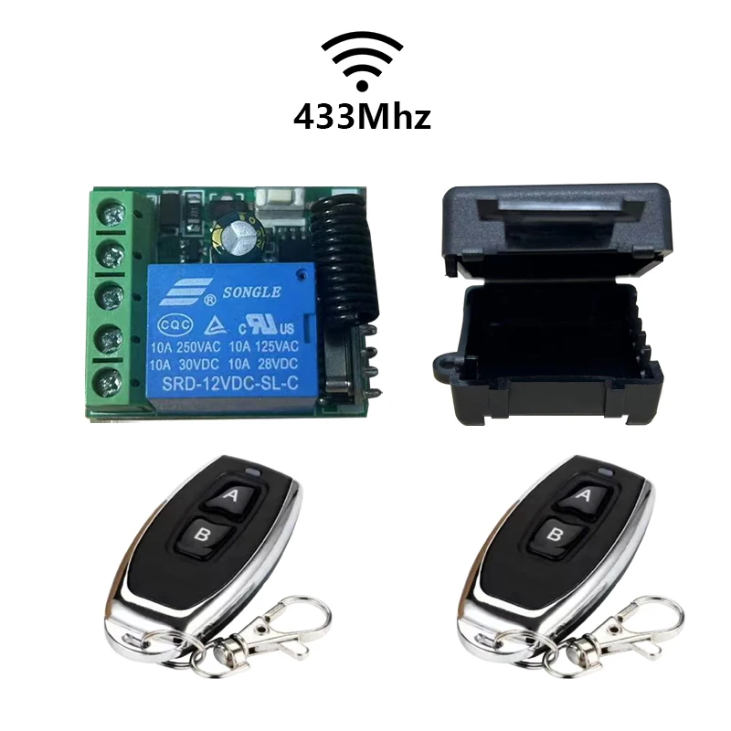 433-Mhz-Universal-Gate-Remote-Control-Switch-DC-12V-10A-Relay-Receiver ...
