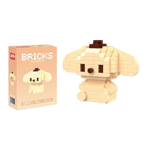99 style SANRIO Hello Kitty Building Blocks Cartoon Figures Kuromi Bricks My Melody Children's Assembly Toys Cinnamoroll Gift - Image 54