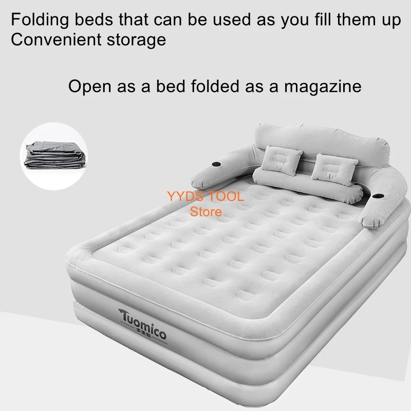 Home Inflatable Mattress Outdoor Air Mattress Single Foldable Inflatable Lazy Bed Inflatable Bed