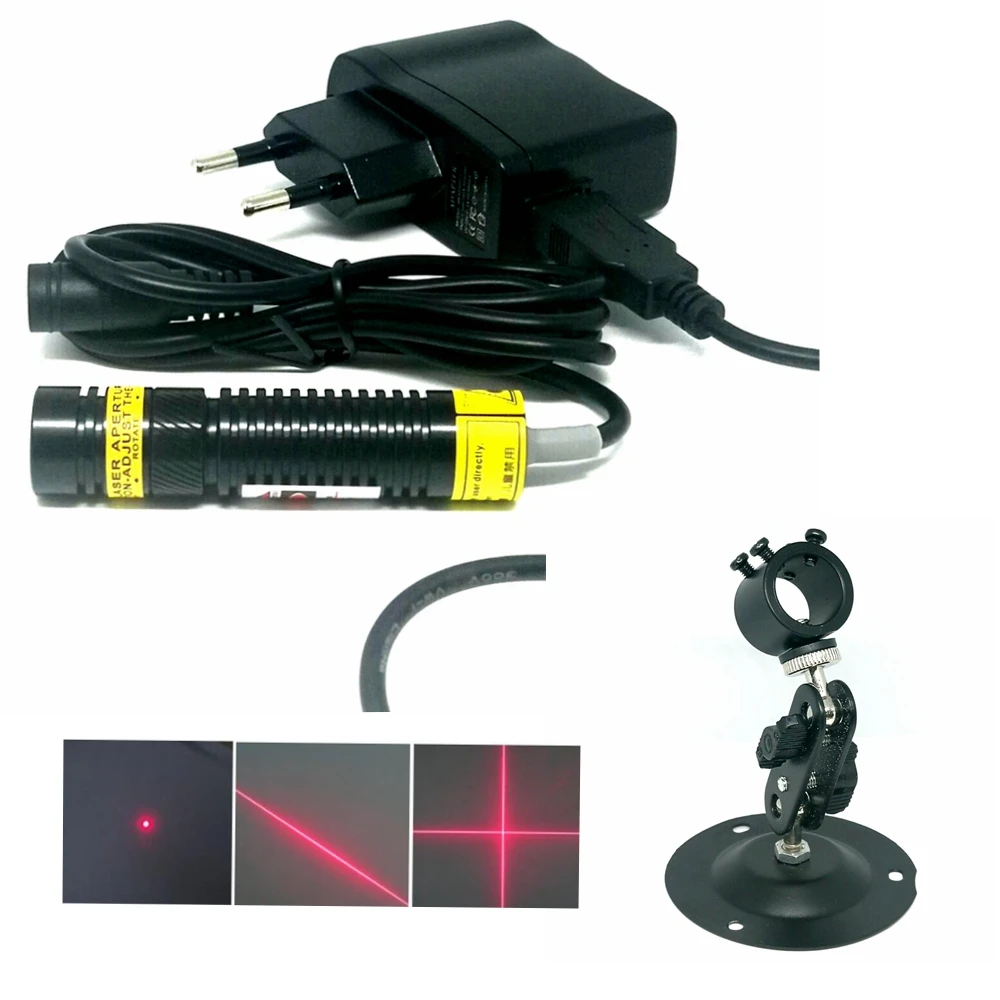 648nm 650nm 50mw 100mw 200mw 250mw Red Laser Locator Module Visible Lighting Effects Focusable 16mm Head