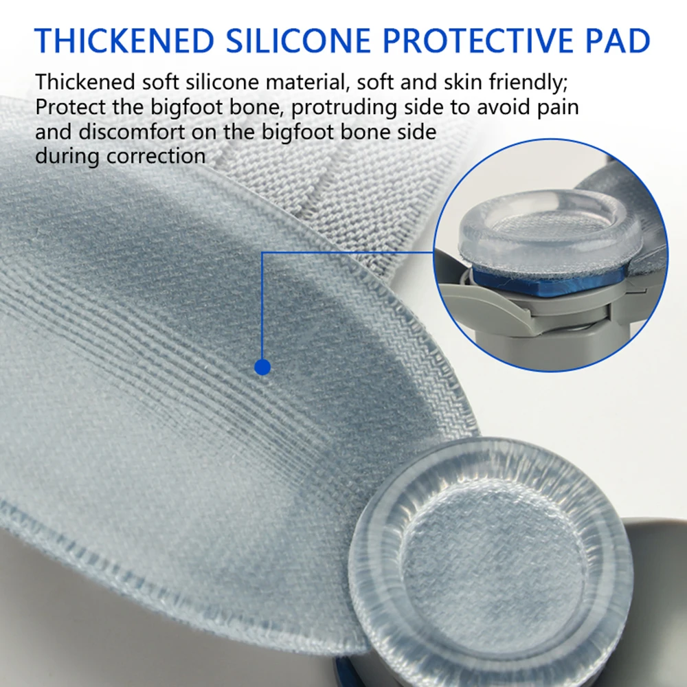 Bunion Corrector Adjustable Pedicure Finger Toe Corrector Unisex Foot Hallux Valgus Braces Rotatable Toe Separator Straightener