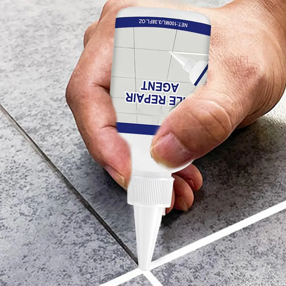 Description Picture 4 of itemTile Repair Agent Tile Grout Paint Quick Drying Grout Repair Grout Sealer Tile Grout Paint 100ml For Seal Kitchen Bathroom