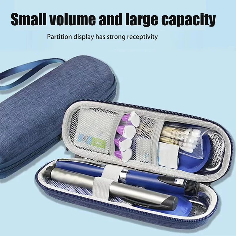 1Pc Waterproof Insulin Cooling Bag EVA Thermal Insulated Insulin Cooler With Gel Pen Bag Diabetics Travel Medicine Cooler 4