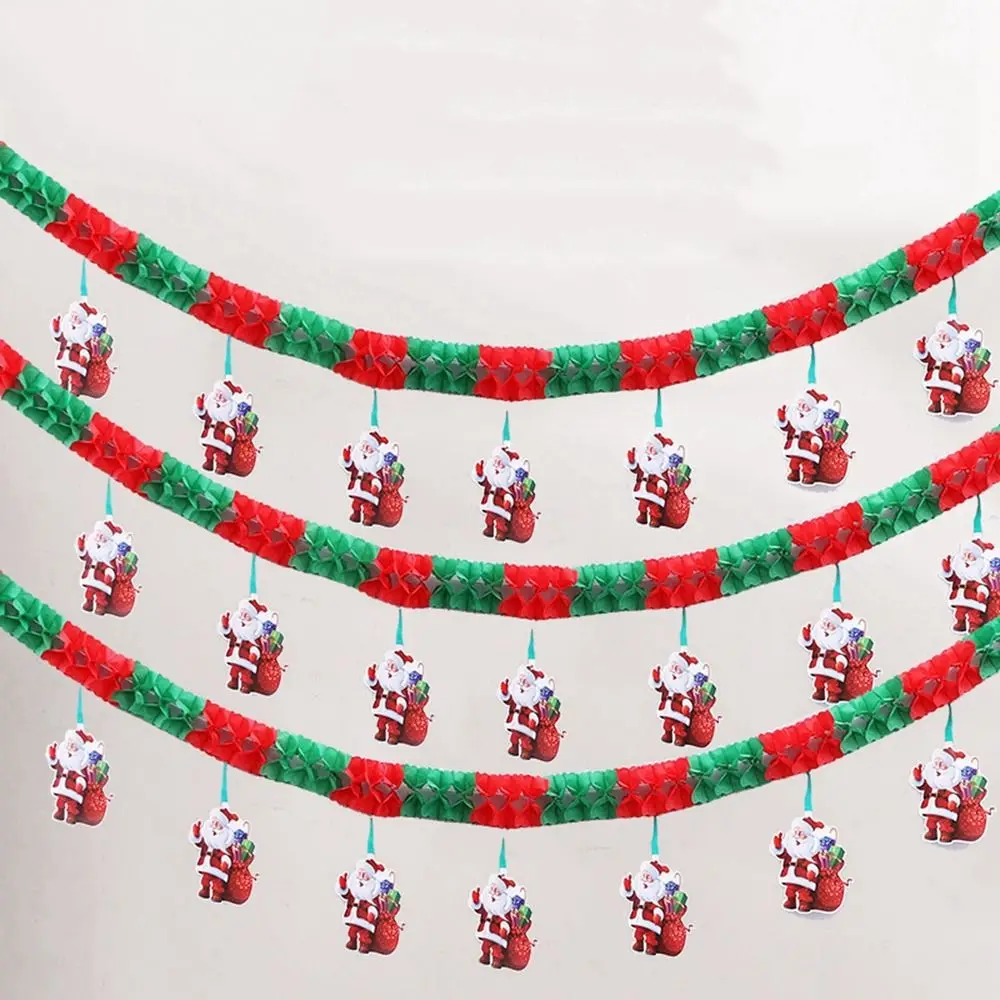 2.7M Christmas Ceiling Layout Flags Wall Hanging Impressive Christmas Santa Claus Banner Decorative Banner Decorations
