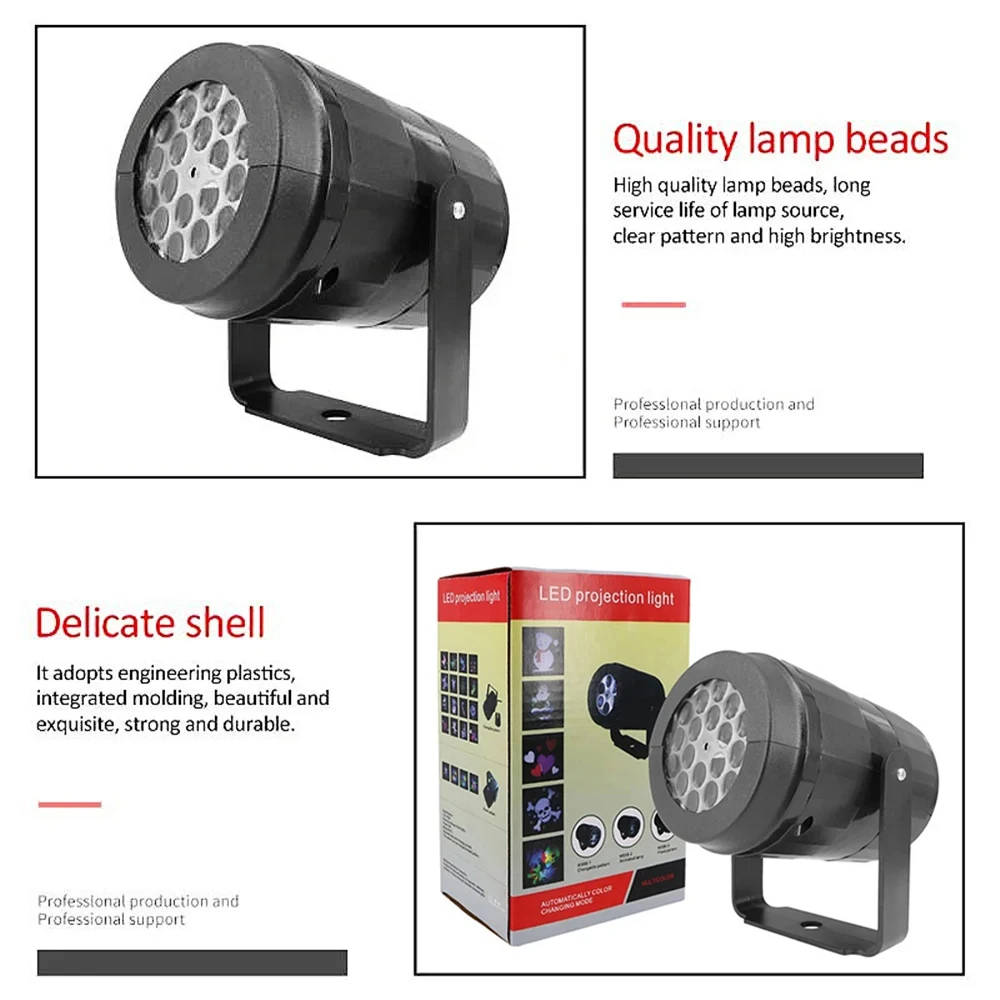 New Projector light Christmas Party Lights Stage Light Led 16 Patterns DJ Light Indoor and Outdoor Laser Lamp Holiday Lighting