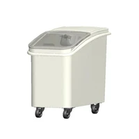 P266 Ingredient Bins Moveable Kitchen Dough Storage Cabinet 1