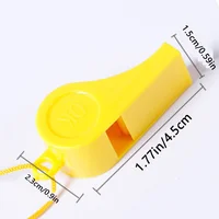 24pcs Sporting Goods Plastic Whistle Colorful Cheer Referee Whistle Fan Whistle 2