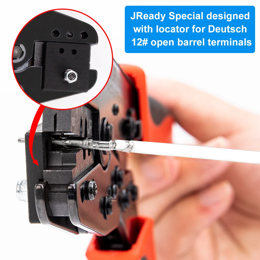 JRready Crimping Tool for Stamped and Formed,For 12#,16#,20#,With Positioner Fixed,Tightly Crimping,Terminal Crimper 2