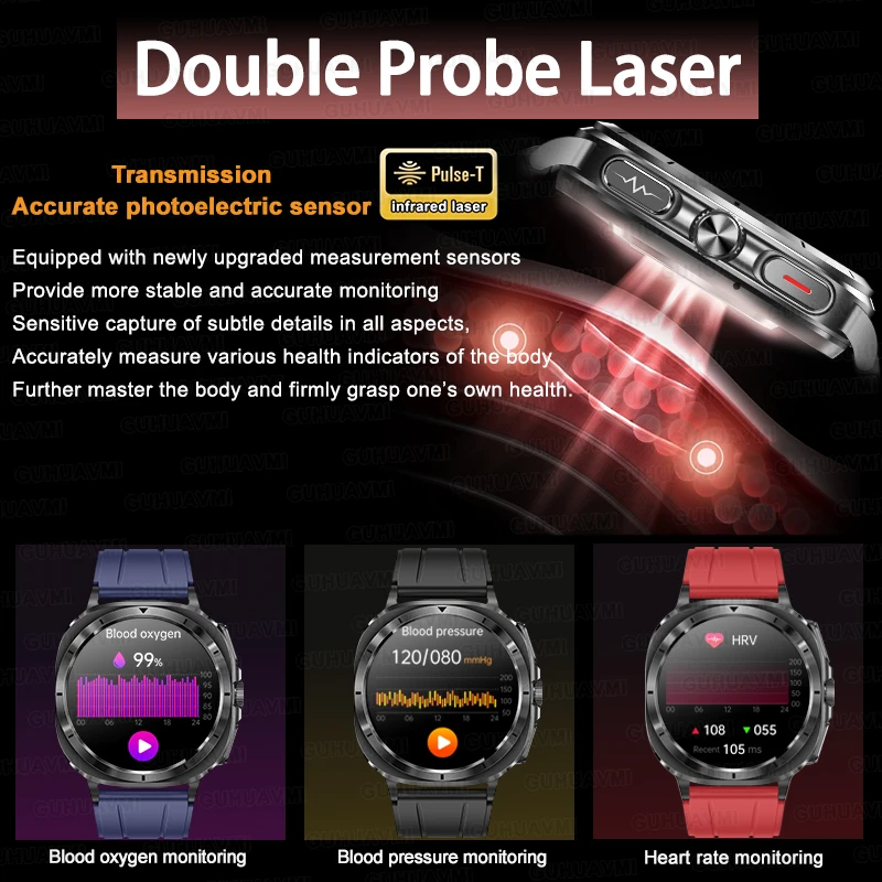 2025 New For Samsung Watch 7 Ultra Health Nursing Smart Watch Uric Acid  Blood pressure Body analysis ECG+PPG Men Women Watches 5