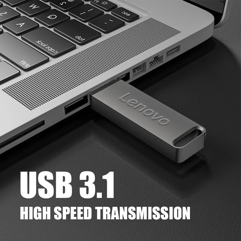 Lenovo Metal 64TB U Disk Flash Drive USB 3.0 High Speed File Transfer 16TB 8TB Ultra-large Capacity Waterproof Mechanical Style 5