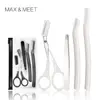 New Eyebrow Trimming Knife Macro Eyebrow Trimming Knife Eyebrow Trimming Clip Four-piece Eyebrow Trimming Tool 6