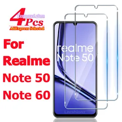 Premium Tempered Glass Screen Protector Film for 2 Pieces (For Realme Note 60)