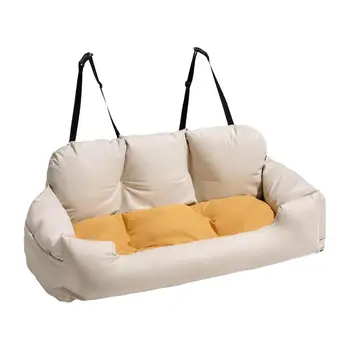 애완동물 부스터 좌석 여행 침대, 뒷좌석 개 카시트, 강아지 대형견용 부드러운 침대, 소형 중형견 애완동물 용품