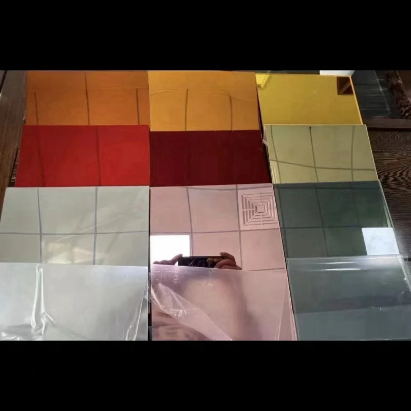2pieces Mirror acrylic sheet color plastic sheet
