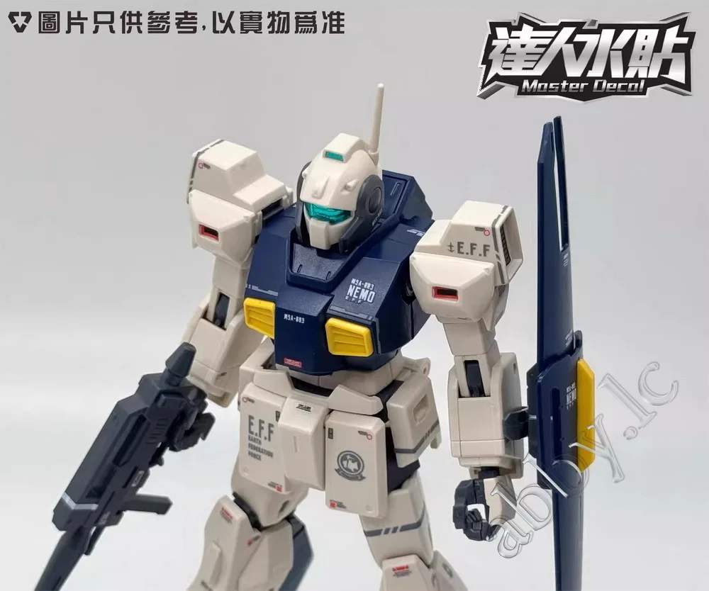 1/144 스케일 MSA-003 Nemo AEUG ver 워터슬라이드 데칼 스티커 UV 라이트 반응 프리컷 HGUC 모델 키트 D.L Master H141 커스텀 부품