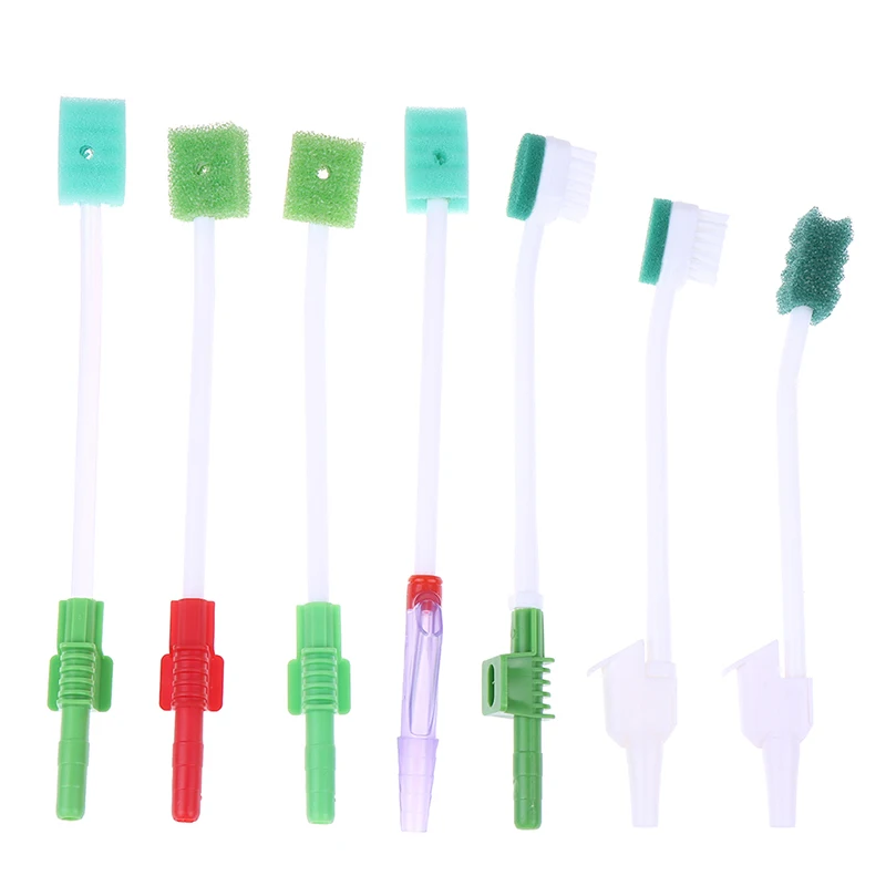Einweg Medizinische Schwamm Zahnbürste ICU Saug Tupfer Mundpflege Einzigen Saugnapf Verwenden Zahnbürste System Oral Hygiene Grünen Kopf – Detail 2