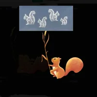 Nailart Squirrel Silicone Mold 3D Carving Silica Gel Template 1