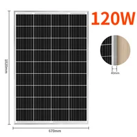 Panneau solaire 360 W, 240 W, 160 W avec cadre en aluminium Panneau photovoltaïque léger Chargeur de batterie 18 V pour camping-car, bateau, maison et véhicule de loisirs 6