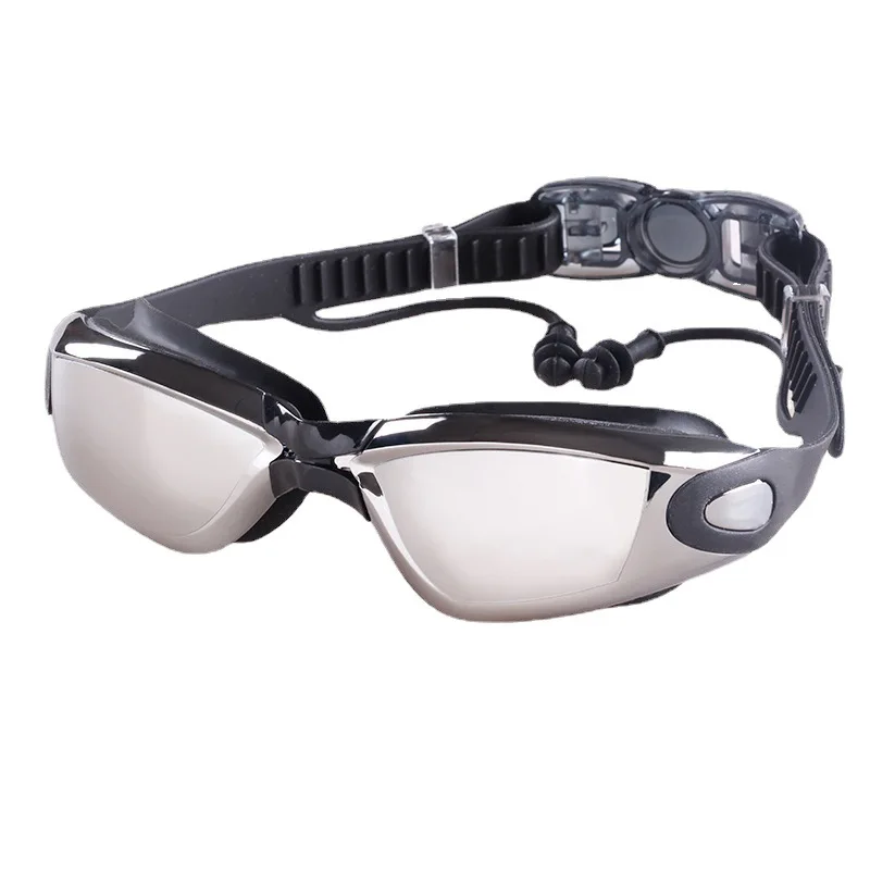 

Swimming One-piece Earplugs Waterproof Anti Fog High-definition Myopia Adult Swimming Glasses Swimming Goggles Swimming Supplies