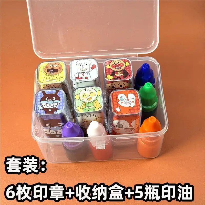 Timbro Colorato Personalizzato con Personaggio dei Cartoni Animati Anpanman, Merchandise Anime, Regalo - immagine 3