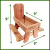Red Cedar Picnic Table Squirrel Feeder, Holds Corn, Nuts and Seeds, 1 Table, 9"x10"x9"
