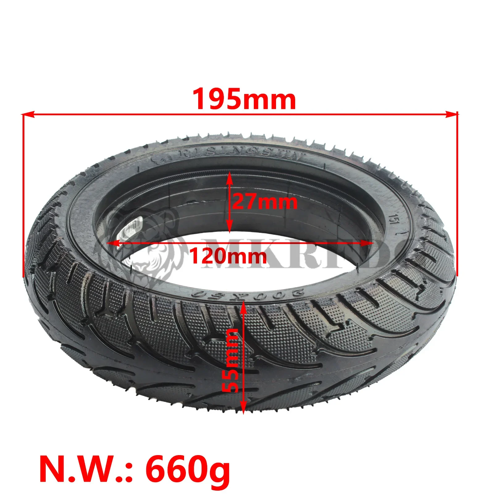Solid Tire 200x50 For Speedway mini 4 Pro Rear Wheel 8 Inch Electric Scooter RISINGSUN Tire scooter tire scooter wheel