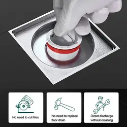 Useful One Way Valve Seal Stopper Shower Drainer Colander Floor Drain Anti Odor Sewer Strainer Plug Drain Cover