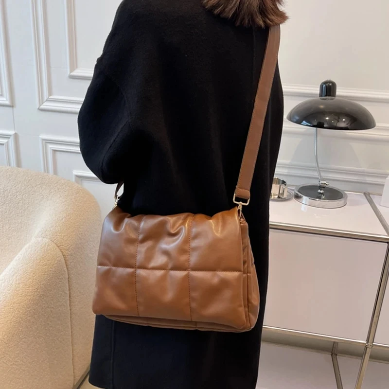 Space Cotton Shoulder Bag Women Soft Down Quilted Crossbody Bag Brands Flap Satchel Bag Designer Bags winter warm