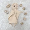 Name Personalized Embroidered Custom Baby Comforter Muslin Cotton Lion Sleeping Security Blanket Baby Shower Baby Birth Gift 3