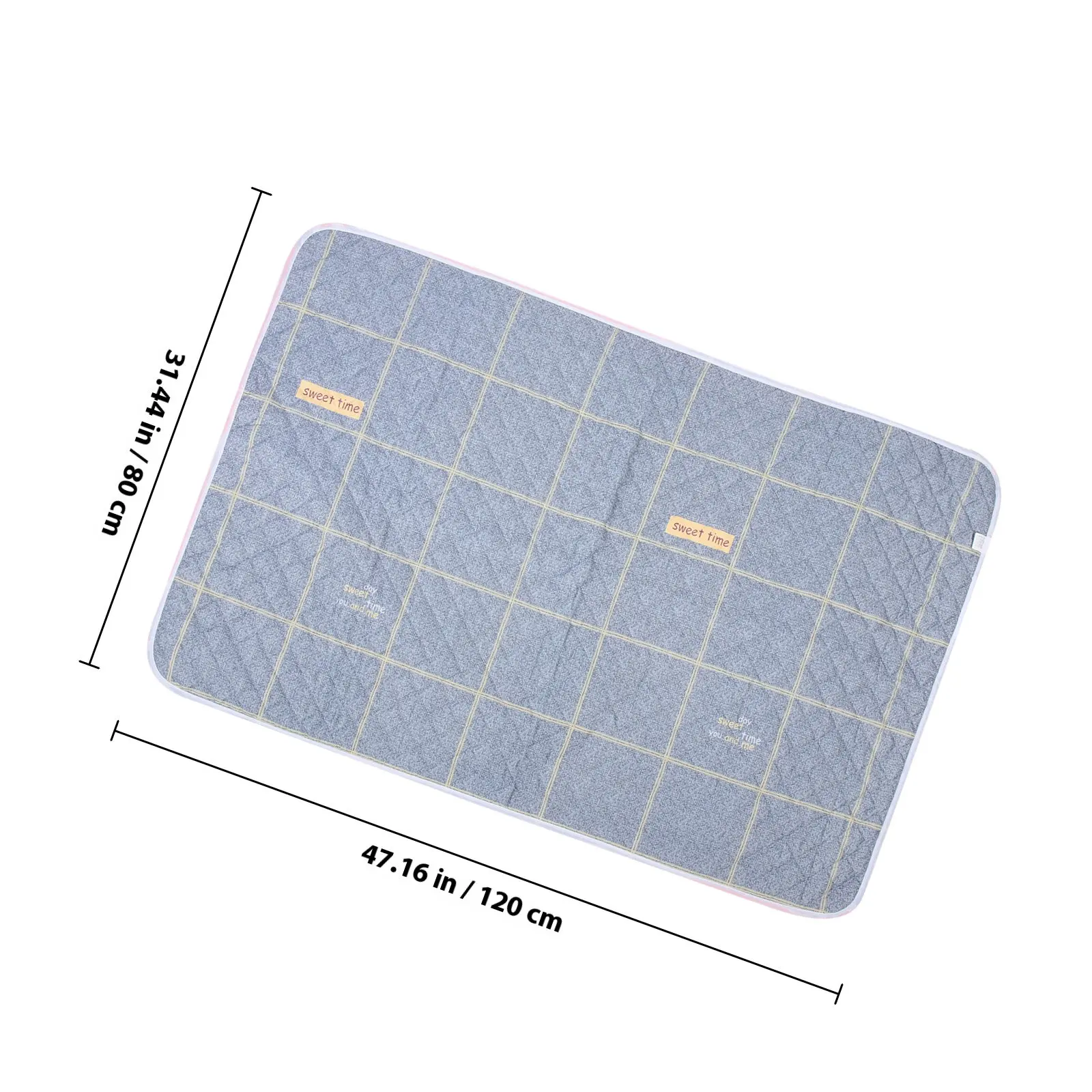 세탁 가능한 성인용 요실금 침대 패드, 노인용 재사용 가능 면 기저귀 패드, 야간 사용, 빠른 건조, 통기성, 소변 방지 침대 패드