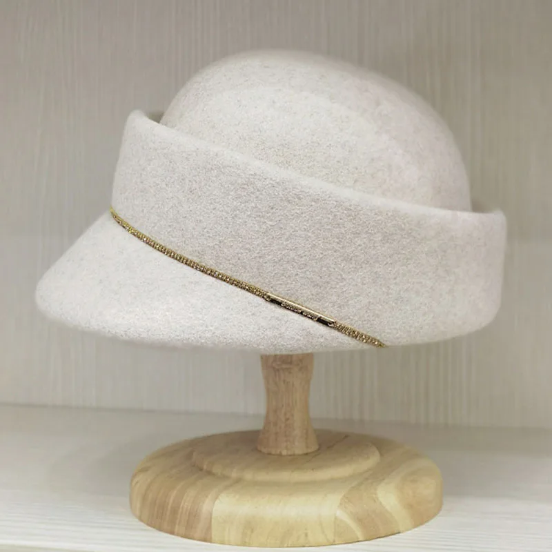 Cappelli invernali da donna in lana fantasia Fascinator Cocktail